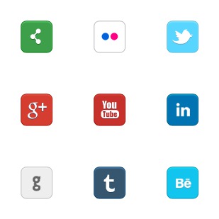 Social Media Icons icon sets preview