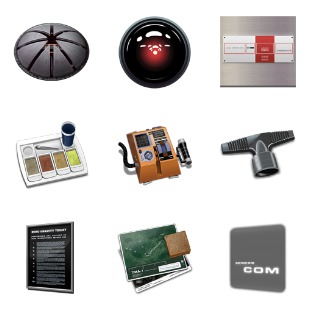2001 Space Odyssey icon sets preview