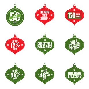 Christmas Gifts Sale icon sets preview