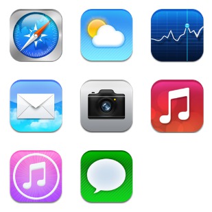 IOS 7 Redesign Concept icon sets preview