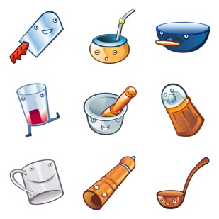 Happy Kitchen icon sets preview
