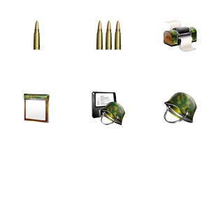 Military icon sets preview