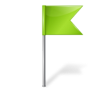 Map Marker Flag 4 Right Chartreuse icon