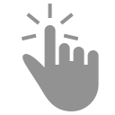 finger, one, click icon