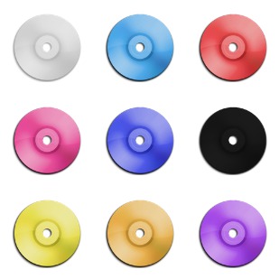 CD DVD icon sets preview