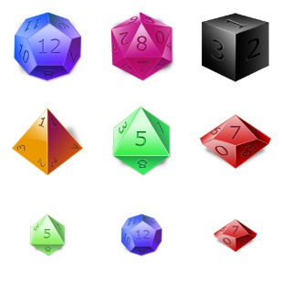 Dices icon sets preview