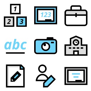 Education 5 ! icon sets preview