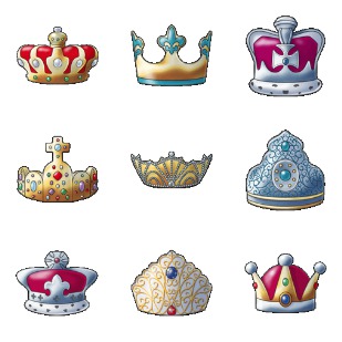 Crown icon sets preview