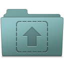 Folder, Upload, Willow icon