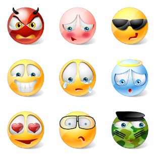 Vista Style Emot icon sets preview