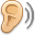 listen, ear icon