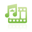 Green, Music, Video icon