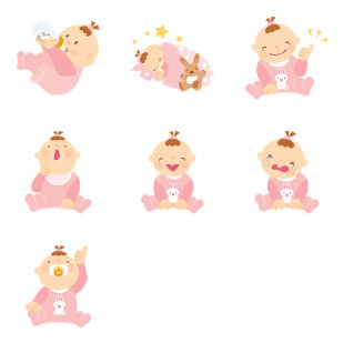 Baby Girl icon sets preview