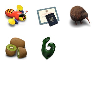 New Zealand icon sets preview