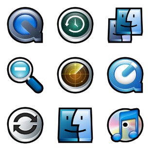 Gloss Mac Sampler icon sets preview