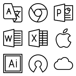 Logos icon sets preview