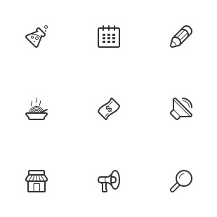 Linecons icon sets preview