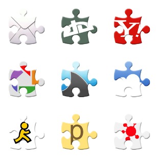 Social Puzzle icon sets preview