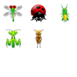 Tiny Bugs icon sets preview