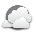 cloudy, night icon