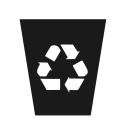 recycling, bin icon