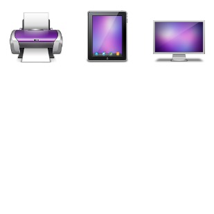 Devices icon sets preview