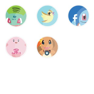 Pokemon Social icon sets preview