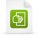 green, paper, document, file icon