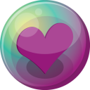 heart purple 3 icon