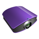 projector violet icon