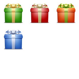 Gifts Box icon sets preview