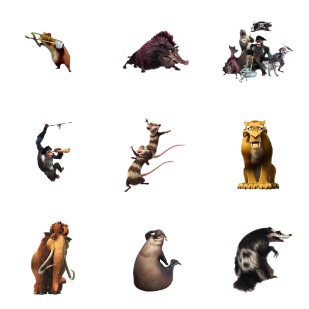 Ice Age 4 icon sets preview