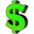 currency, green, cash, money, coin, dollar icon