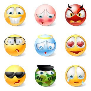 Vista Style Emot icon sets preview