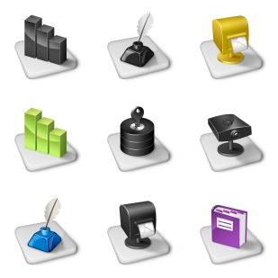 Office Dock Icons icon sets preview