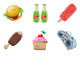 Summer icon sets preview