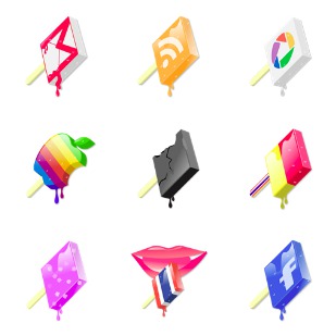 Summer Sticks 2 icon sets preview