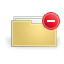 remove, folder icon