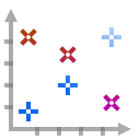 Actions office chart scatter icon