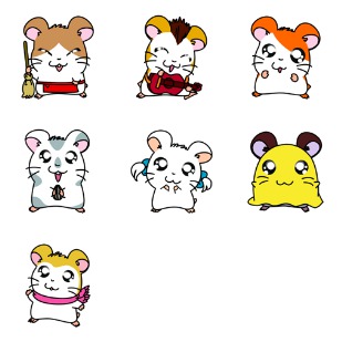 Hamtaro icon sets preview
