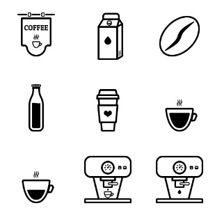 Barista icon sets preview