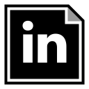 linkedin, brand, online, social, media icon