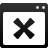 cross, app, window icon