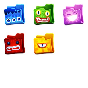 Creature Folders icon sets preview