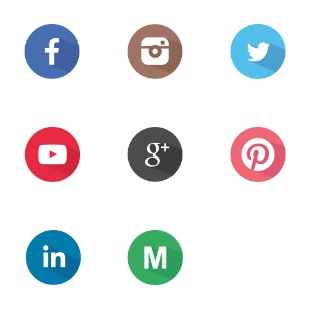 Social media icon sets preview