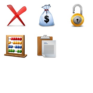 Financial Accounting icon sets preview