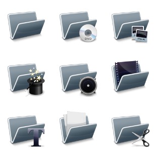 Digital Video Techniques icon sets preview