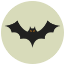 halloween, bat icon