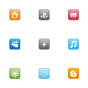 Social Media icon sets preview