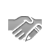 handshake, hand, pencil icon